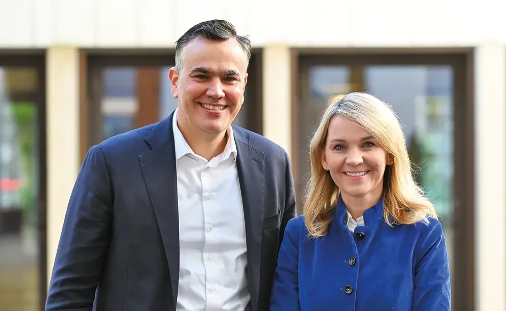 Wiebke Knell und Dr. Stefan Naas führen die hessische Landtagsfraktion erstmals als Doppelspitze.